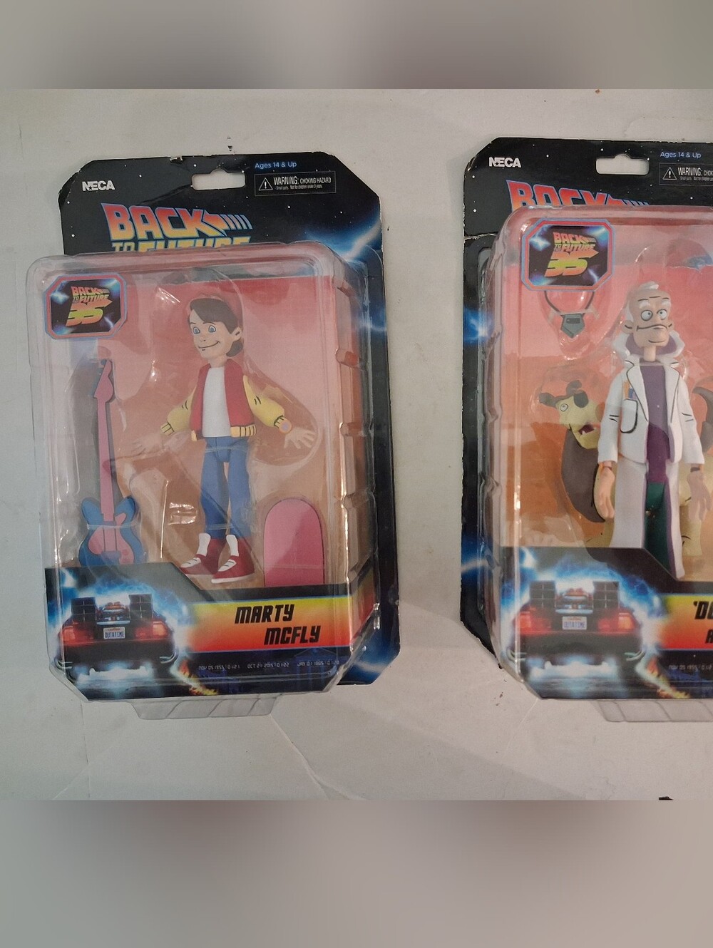 New, Set of 2 Marty & Doc with Einstein Back to the Future The Animated Series